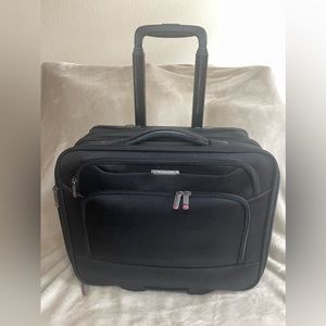 NWOT Black Samsonite Upright Mobile Office (Briefcase)